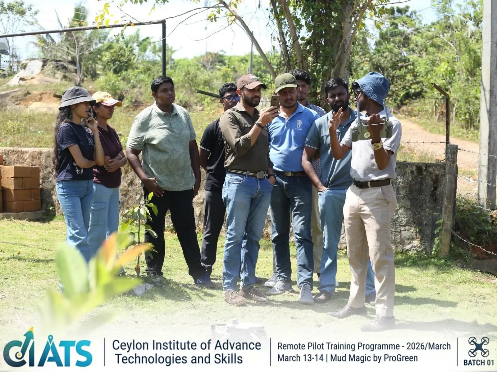 A field briefing during the Remote Pilot Training Programme